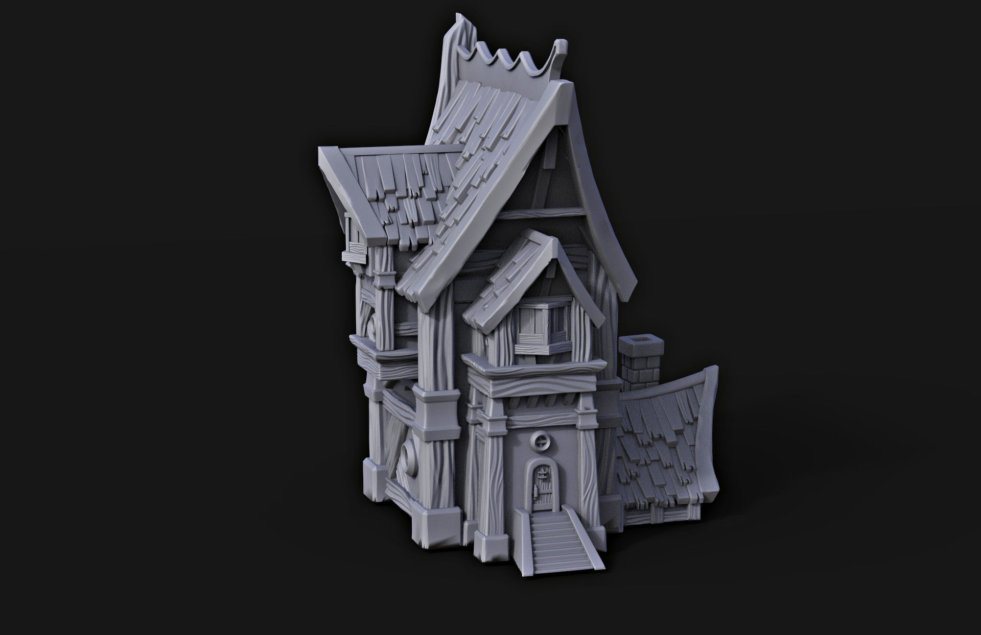 Fantasy House 3D print model_4