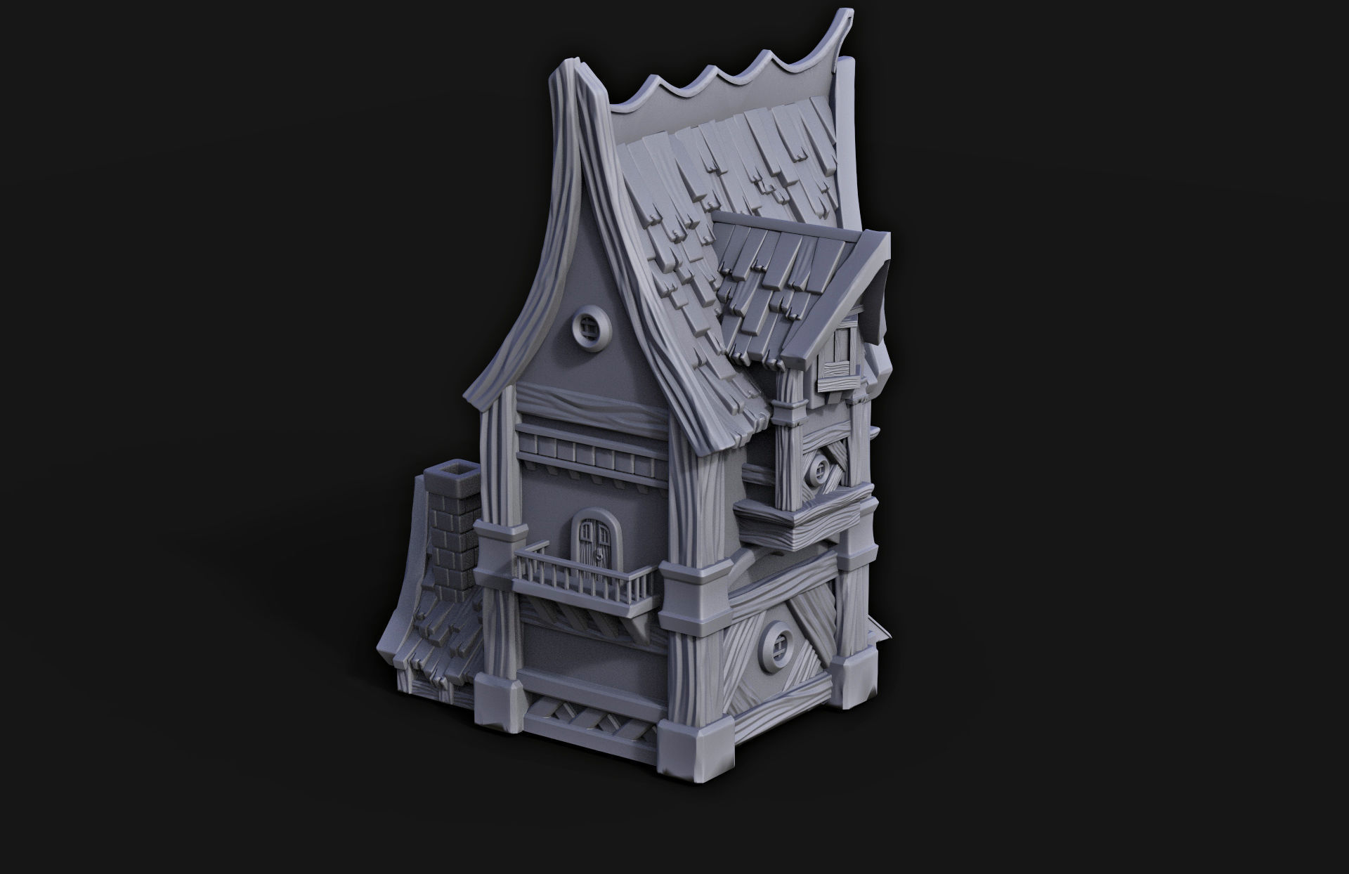Fantasy House 3D print model_3