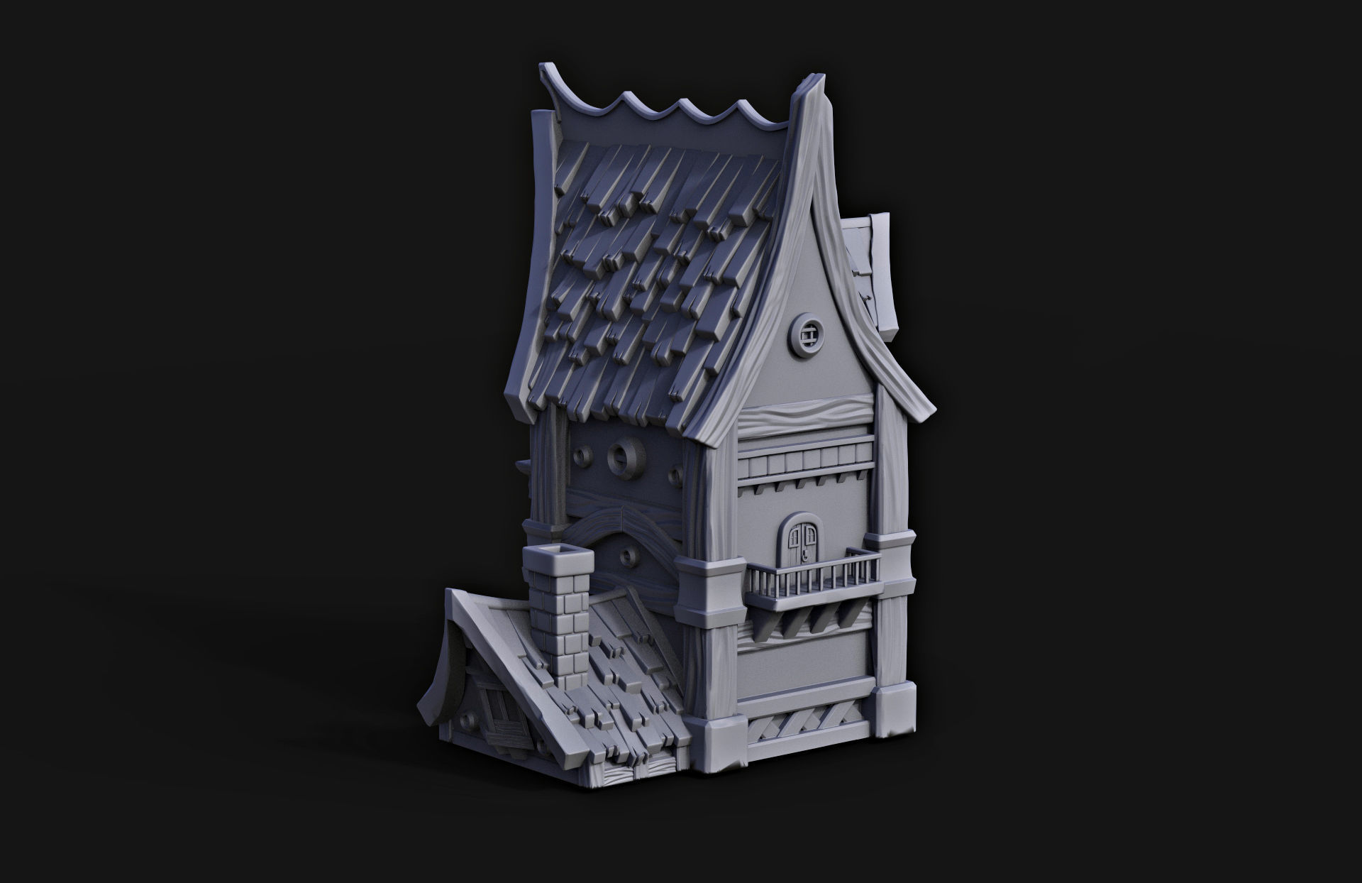 Fantasy House 3D print model_2
