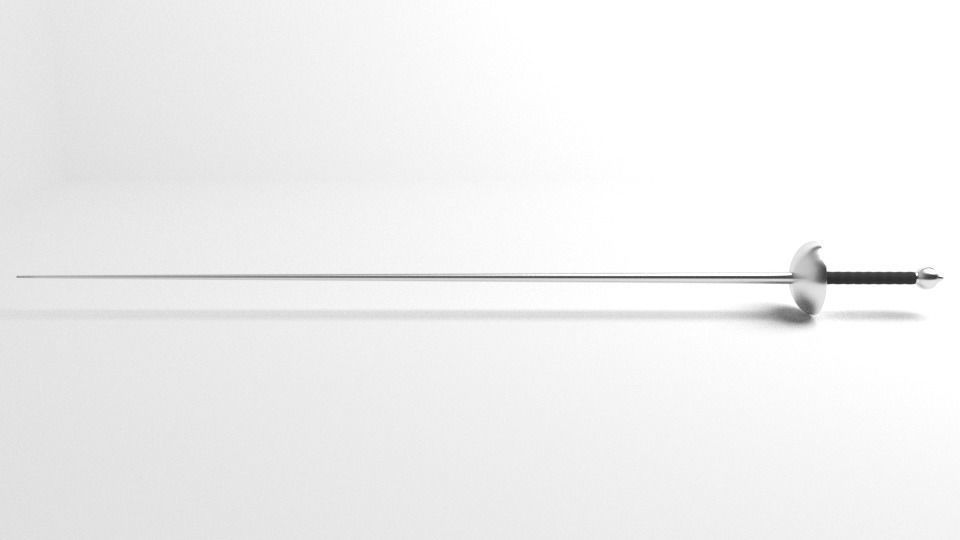 Small Sword 1 3D model_1