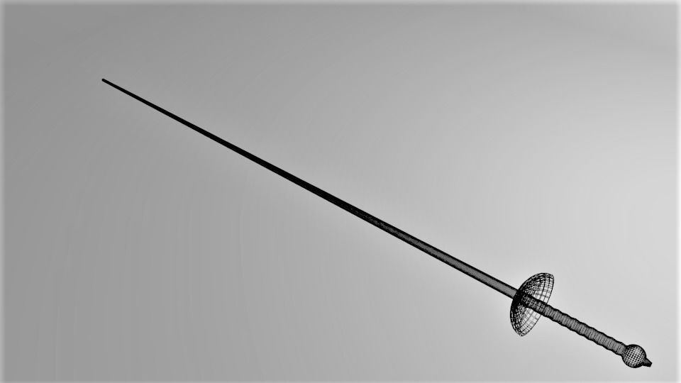 Small Sword 1 3D model_5