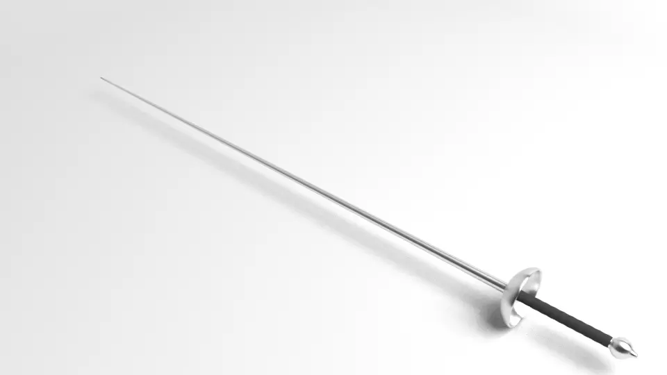 Small Sword 1 3D model_0