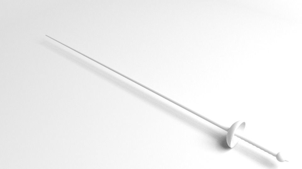 Small Sword 1 3D model_4