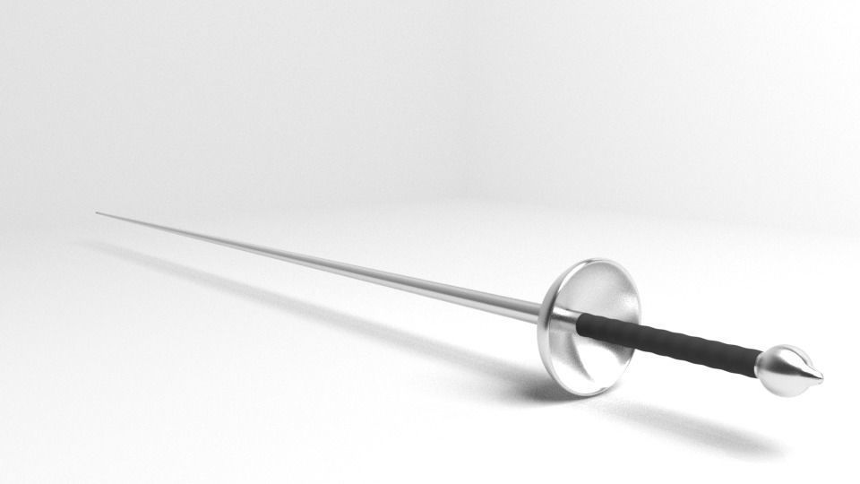 Small Sword 1 3D model_3