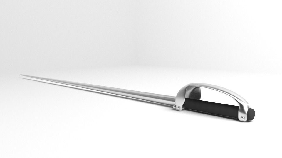 Small Sword 2 3D model_3