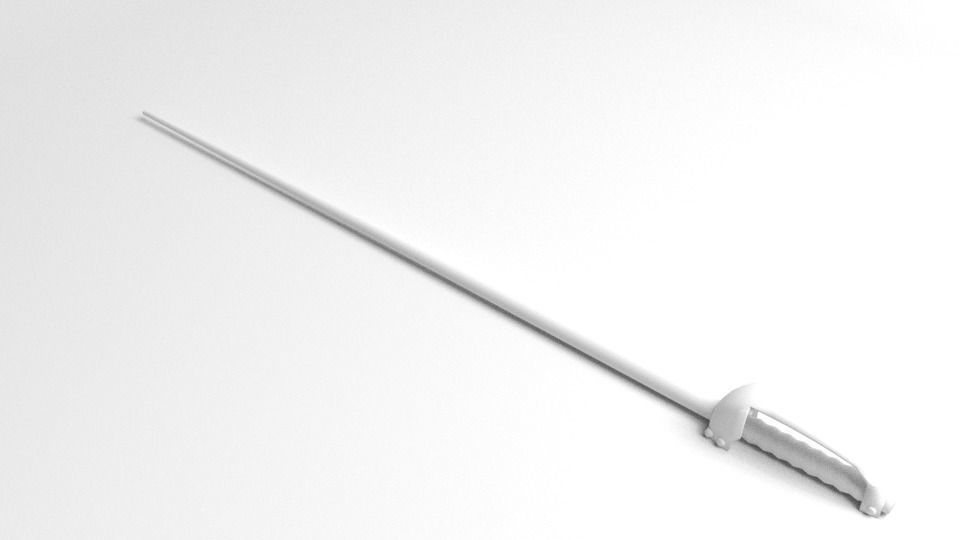 Small Sword 2 3D model_4