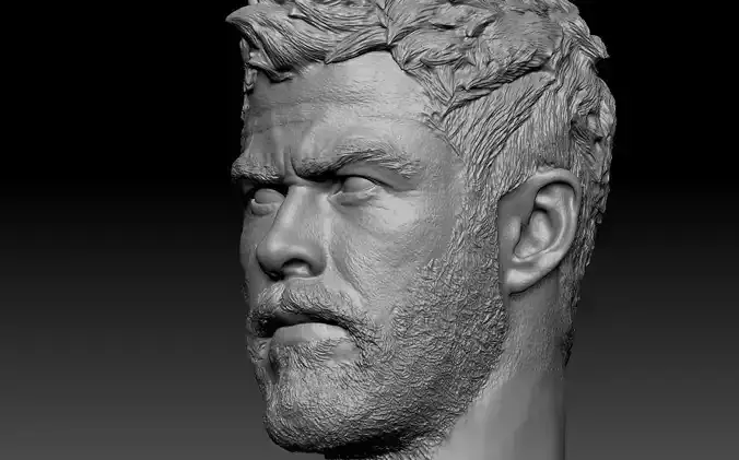 Thor head  3D print model