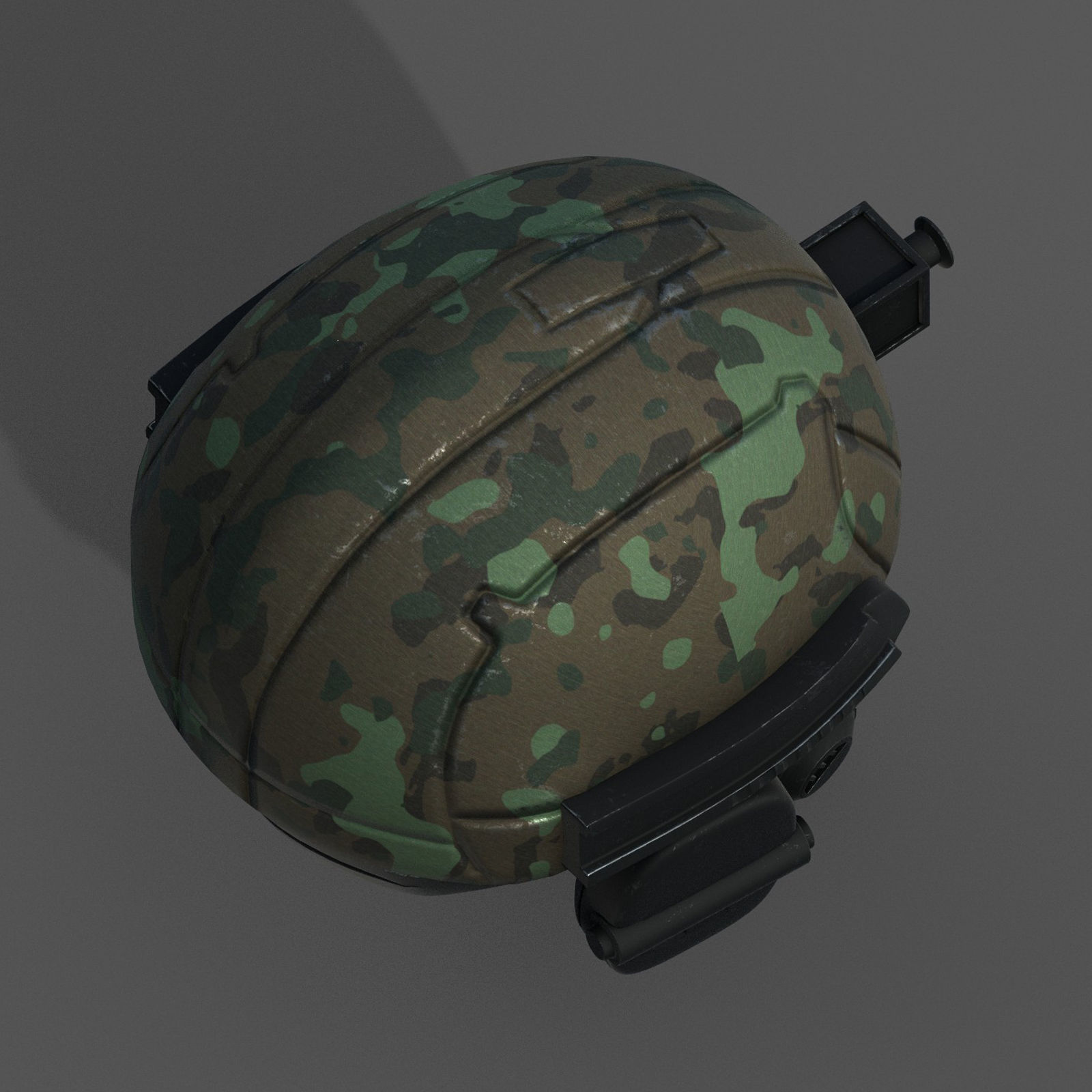 Helmet scifi military combat 3d futuristic technology  Low-poly 3D model_5
