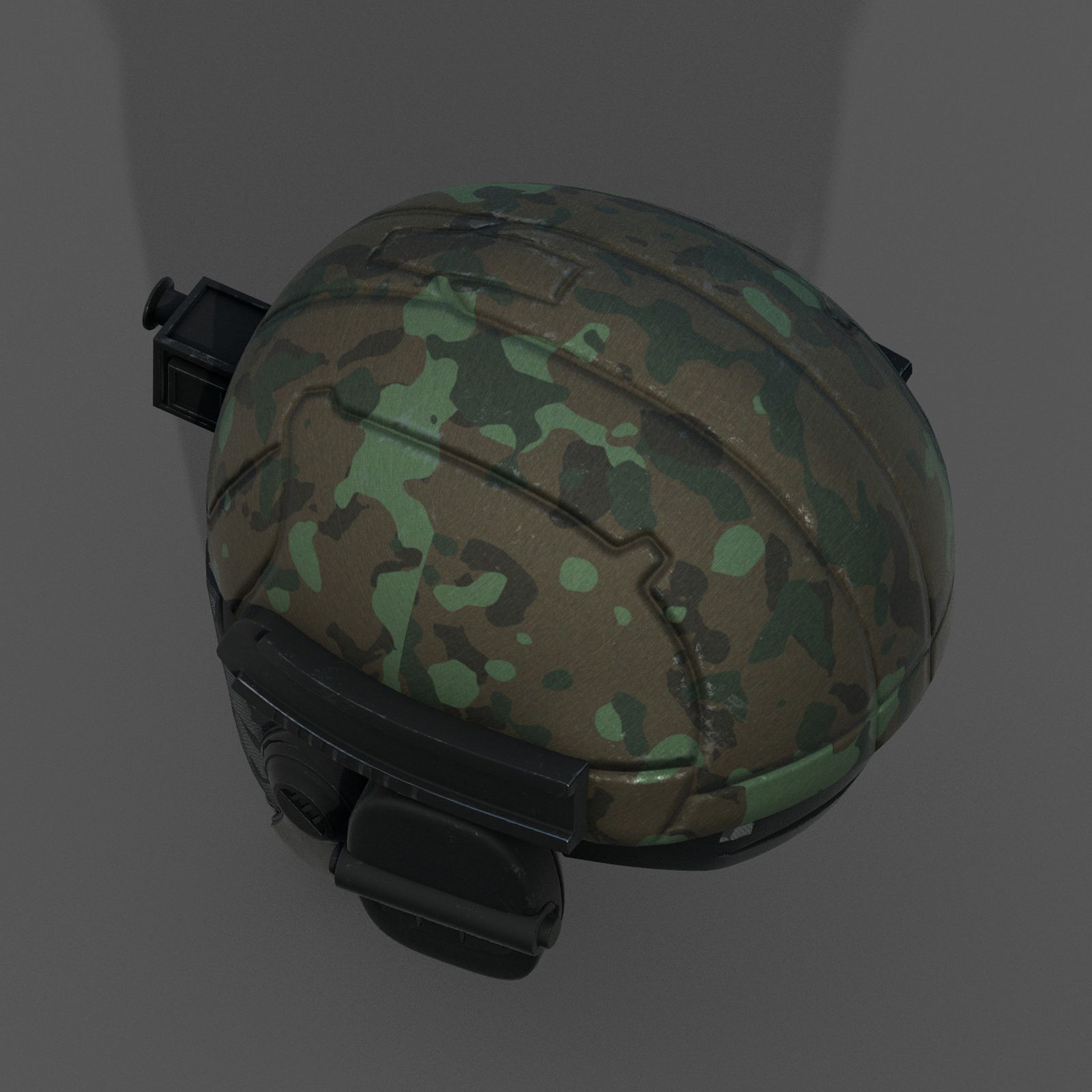 Helmet scifi military combat 3d futuristic technology  Low-poly 3D model_6