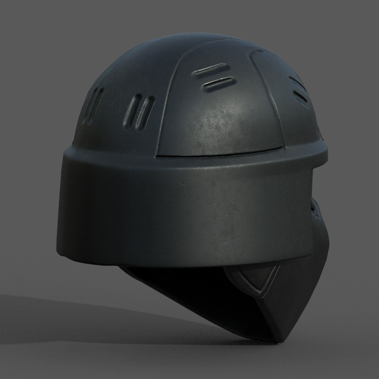 Helmet scifi military combat 3d futuristic technology fantasy Low-poly 3D model_5