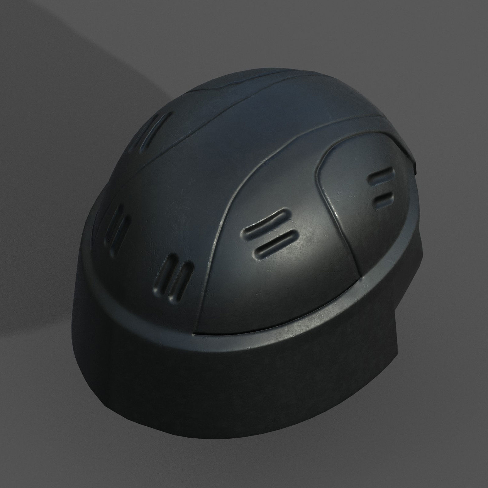 Helmet scifi military combat 3d futuristic technology fantasy Low-poly 3D model_7