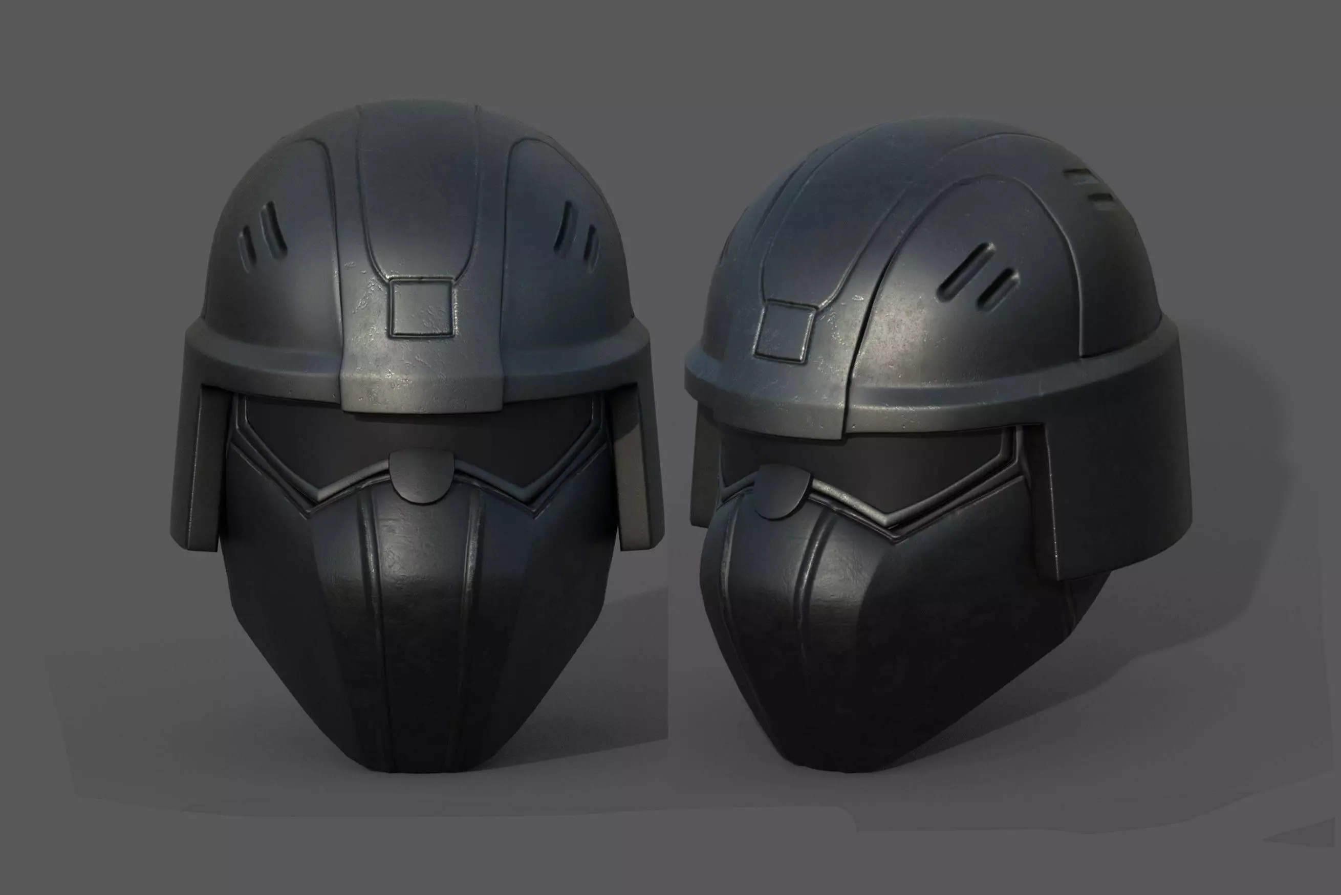 Helmet scifi military combat 3d futuristic technology fantasy Low-poly 3D model_0