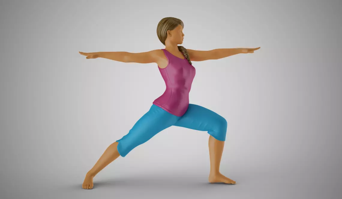 Woman Warming Up 3D print model