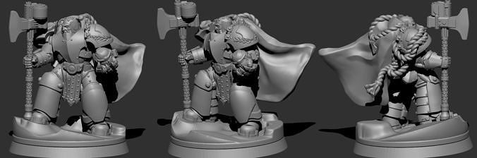Black Knights - Command Group 3D print model