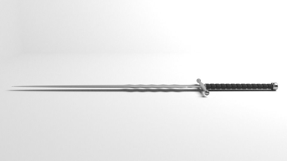 Wavy Sword 5 3D model_1