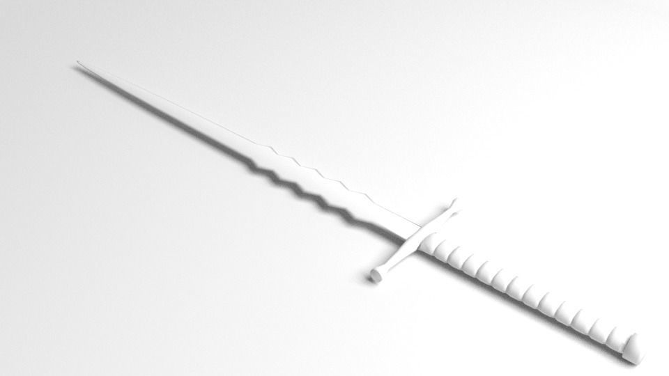 Wavy Sword 5 3D model_4