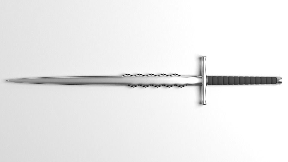 Wavy Sword 5 3D model_2