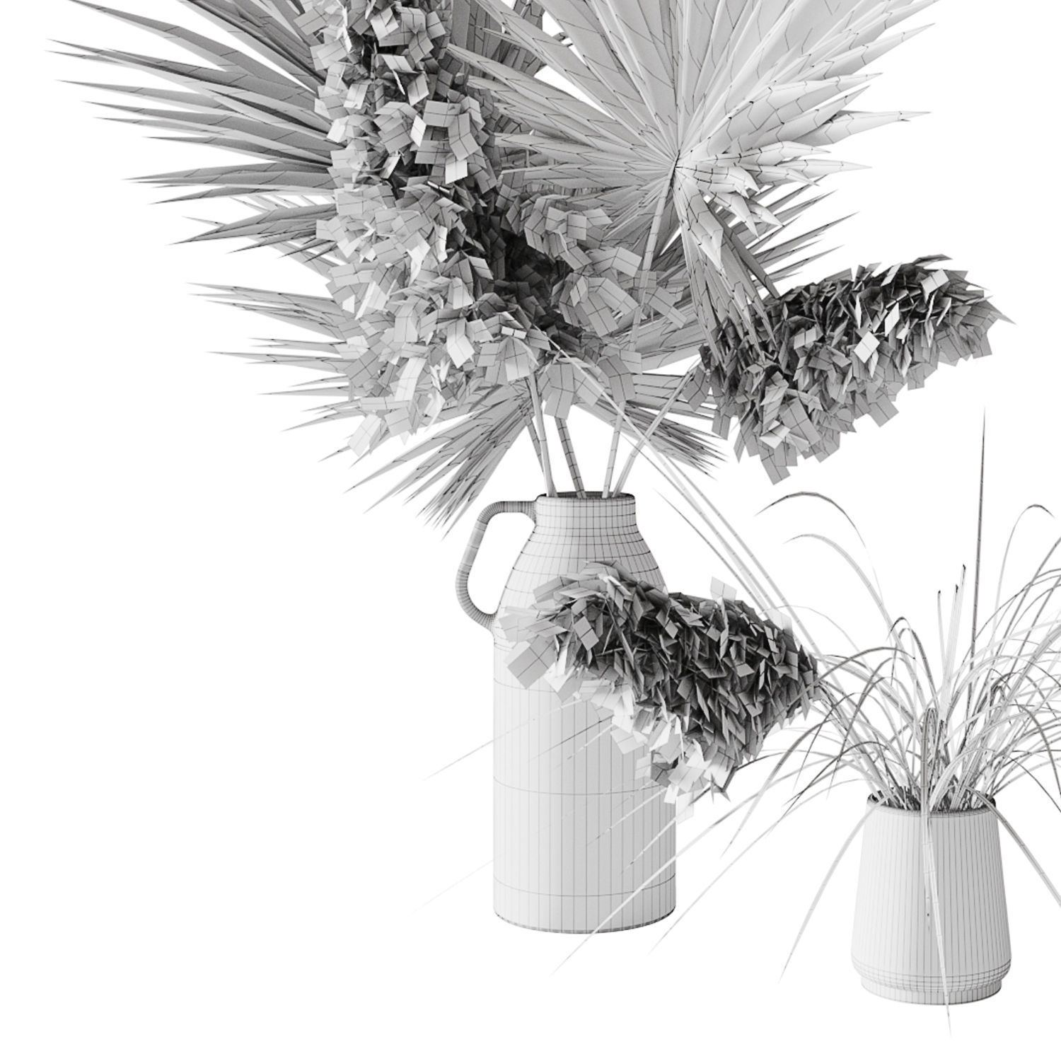 Dry palms and pampas 3D model_11