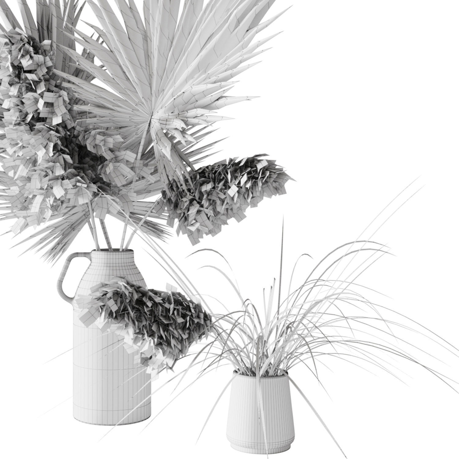 Dry palms and pampas 3D model_12