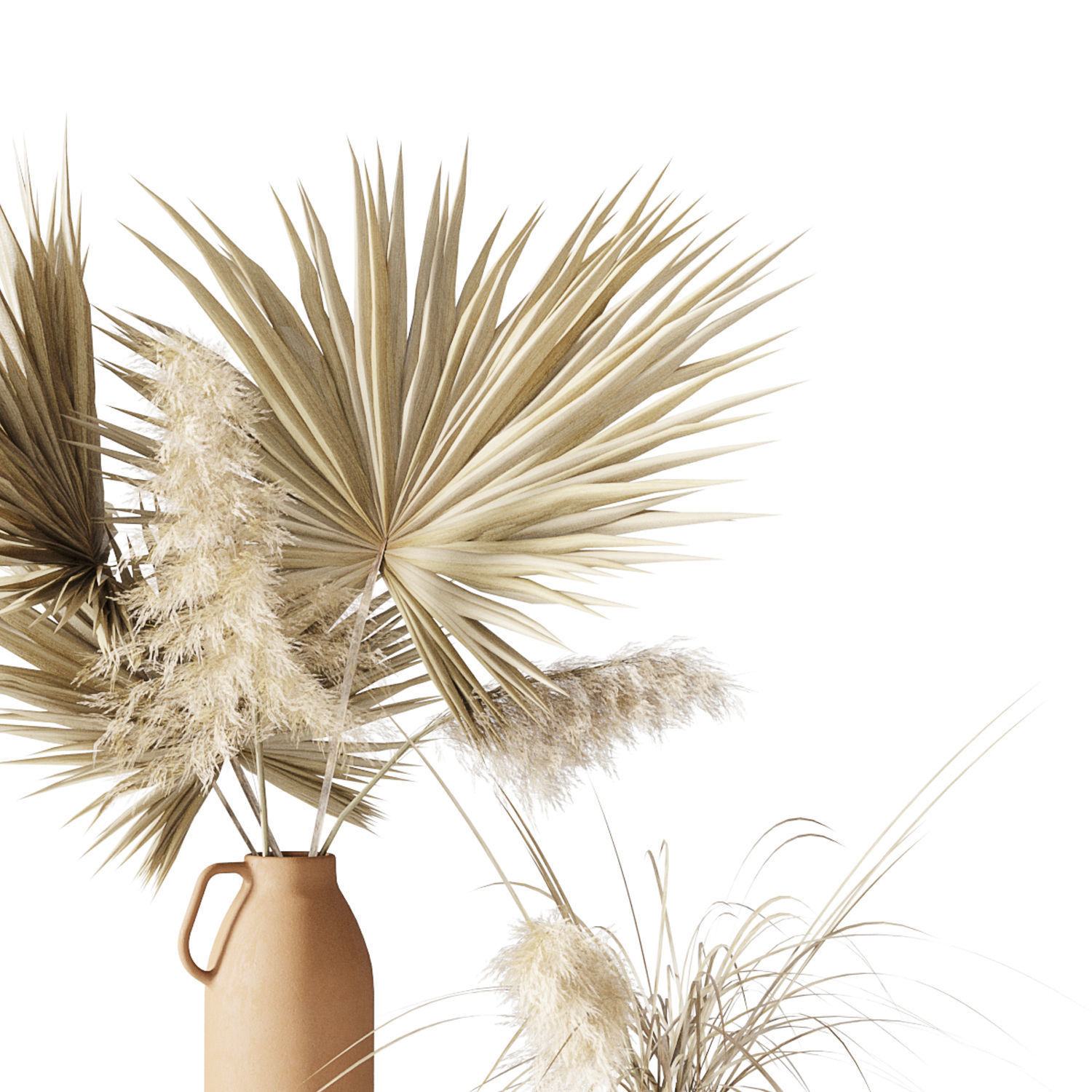 Dry palms and pampas 3D model_9