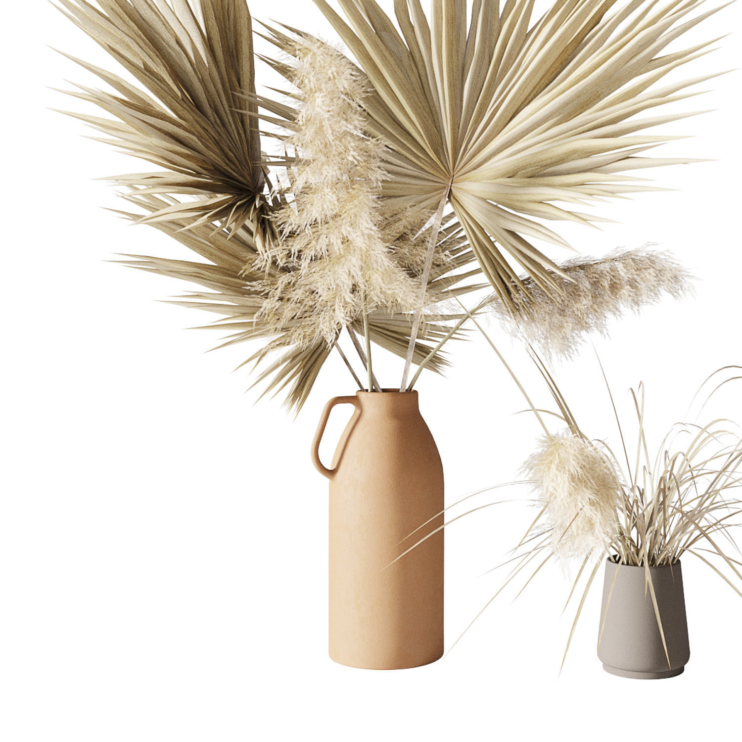 Dry palms and pampas 3D model_6
