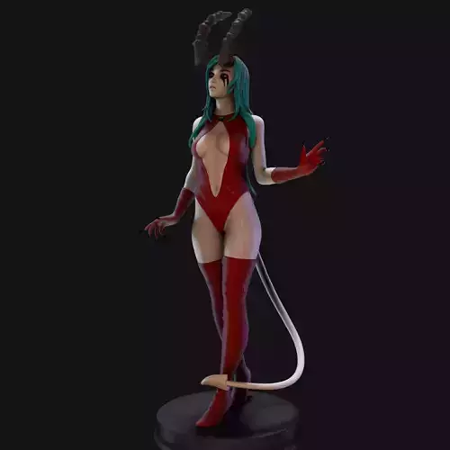 Demon Lady 3D Print Model 25cm 3D print model