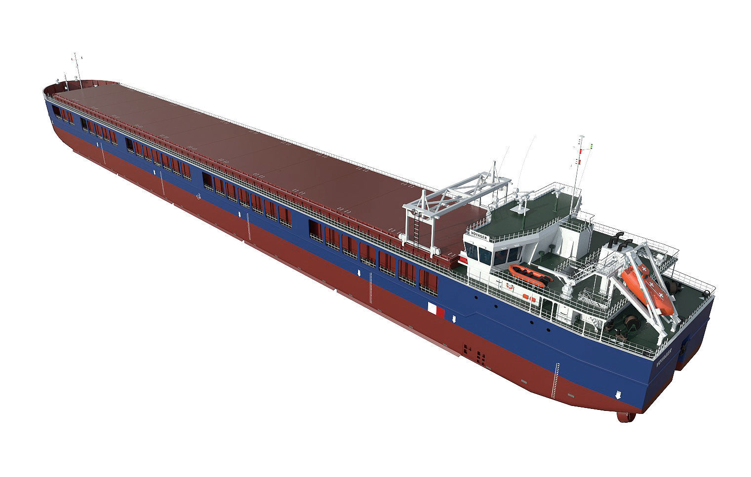 General Cargo Ship hquality 3D model_2