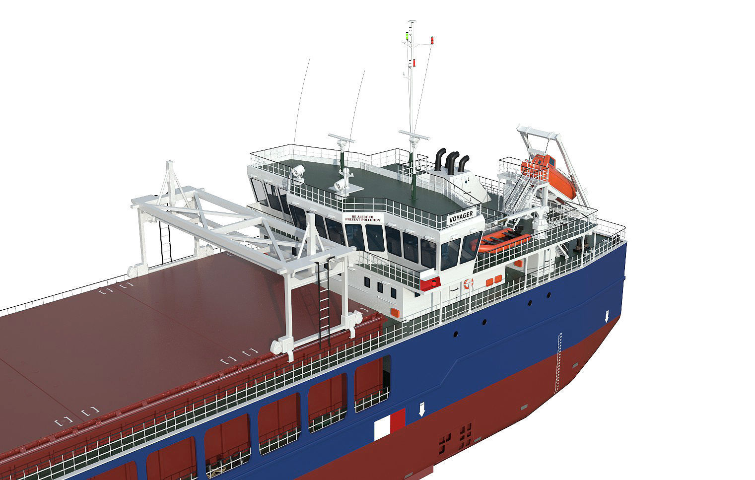 General Cargo Ship hquality 3D model_3