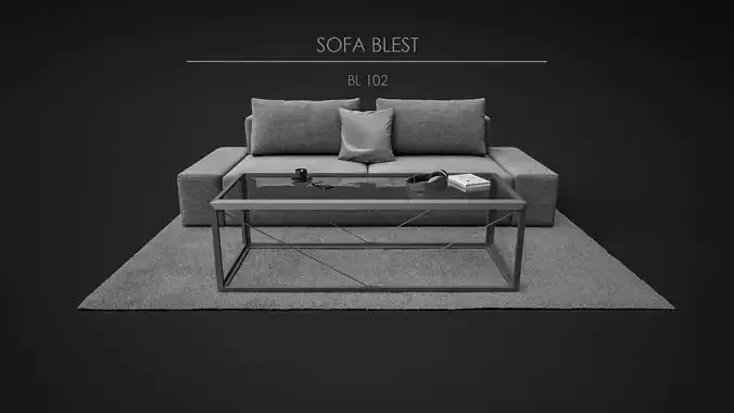 Sofa Set - Blest 04 3D model