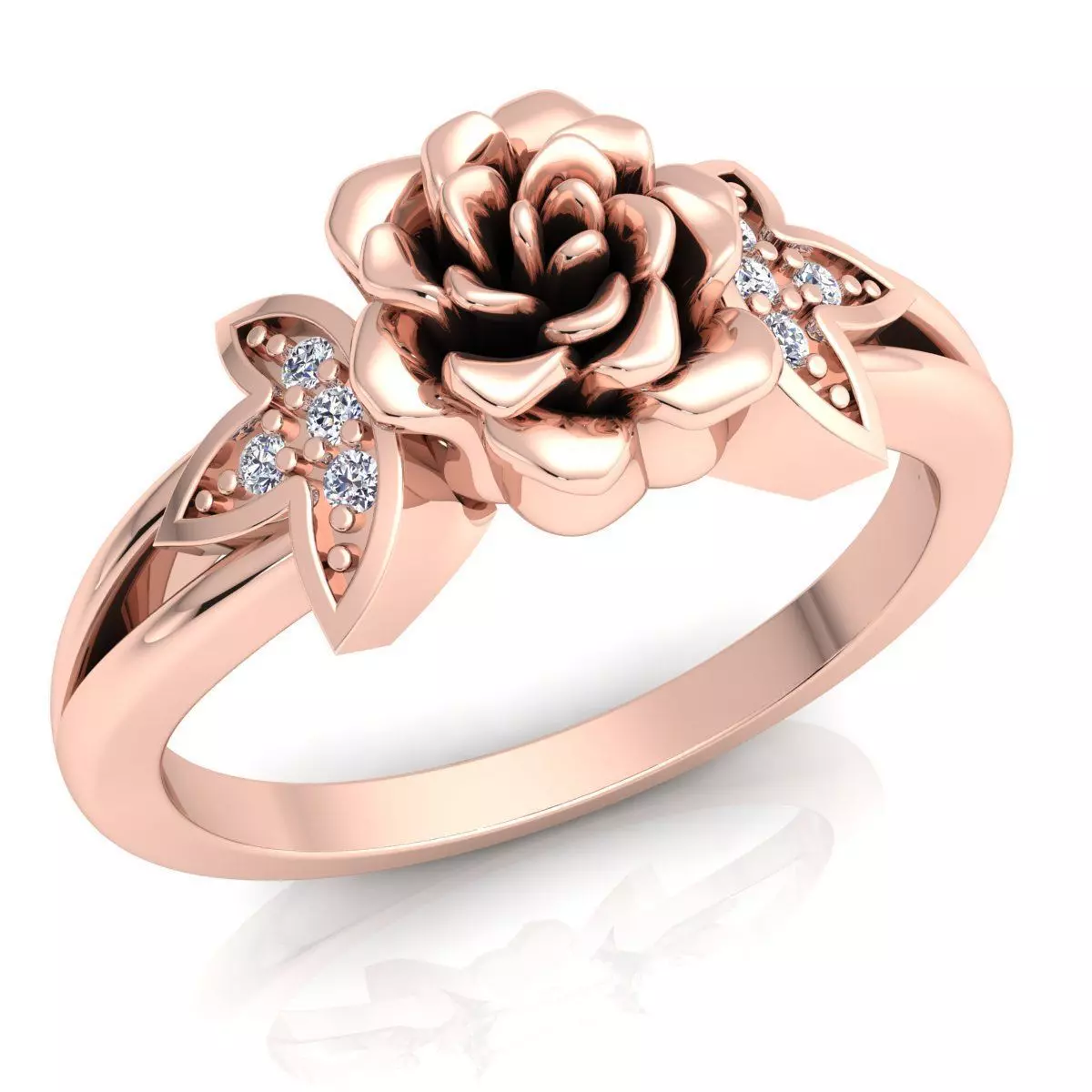 Aarna Rose Fancy Diamond Ring 112 3D print model