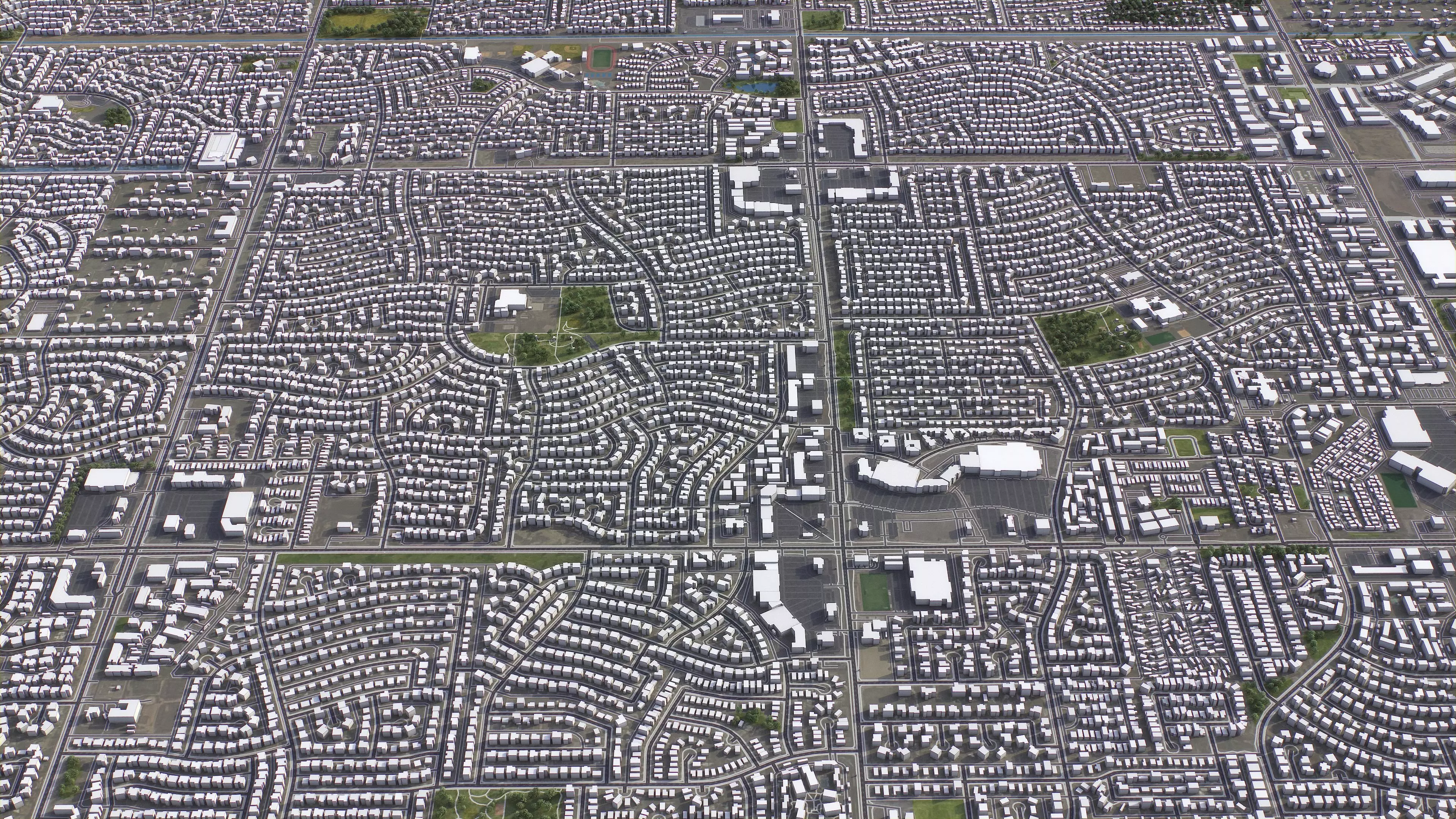 Chandler - Phoenix 3D City Model Low-poly 3D model