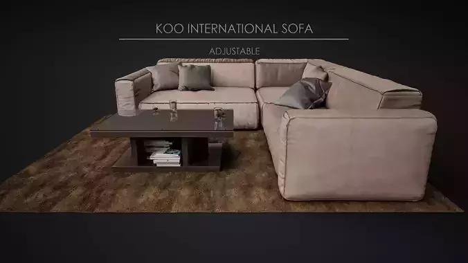 Sofa Soft - Koo International Sofa 06 3D model