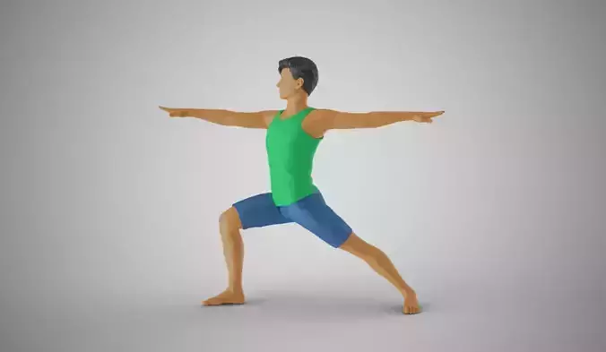 Man Warming Up 3D print model