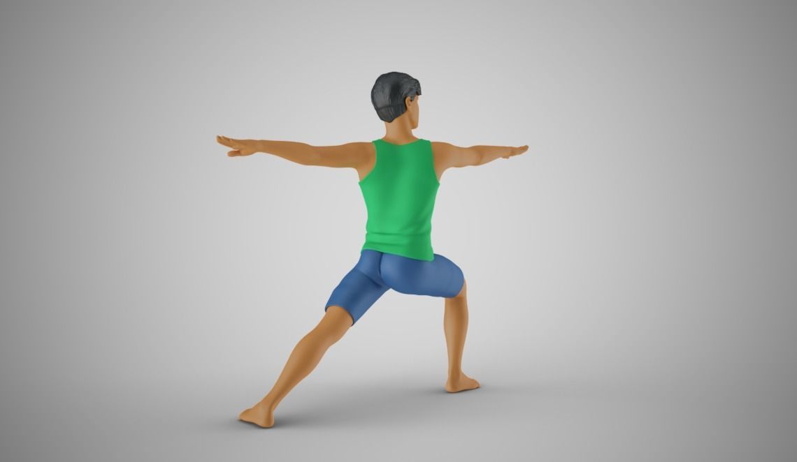 Man Warming Up 3D print model_8