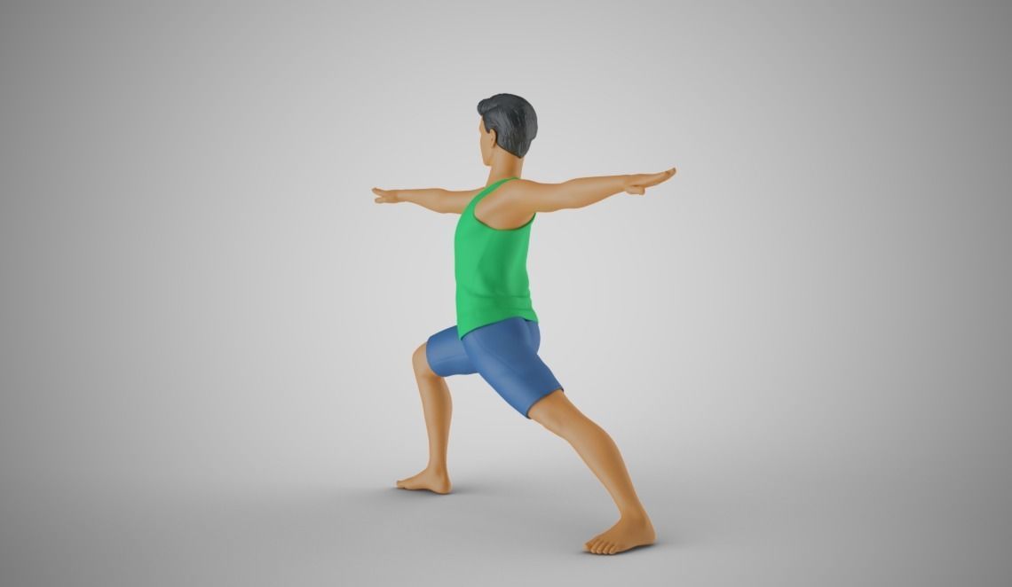 Man Warming Up 3D print model_10