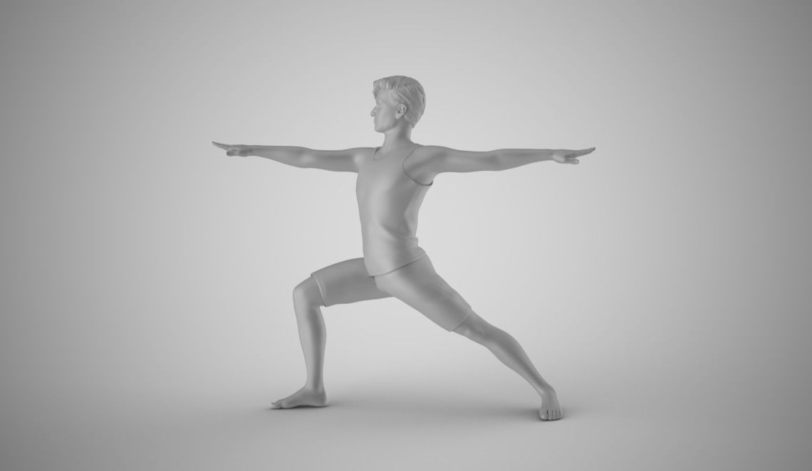 Man Warming Up 3D print model_2