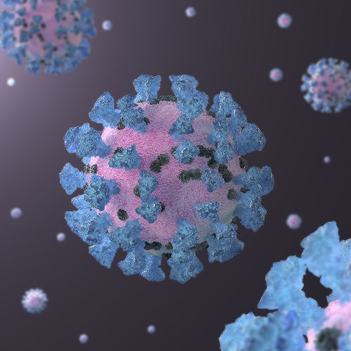 Coronavirus 2019-nCoV SARS-CoV-2 Free low-poly 3D model