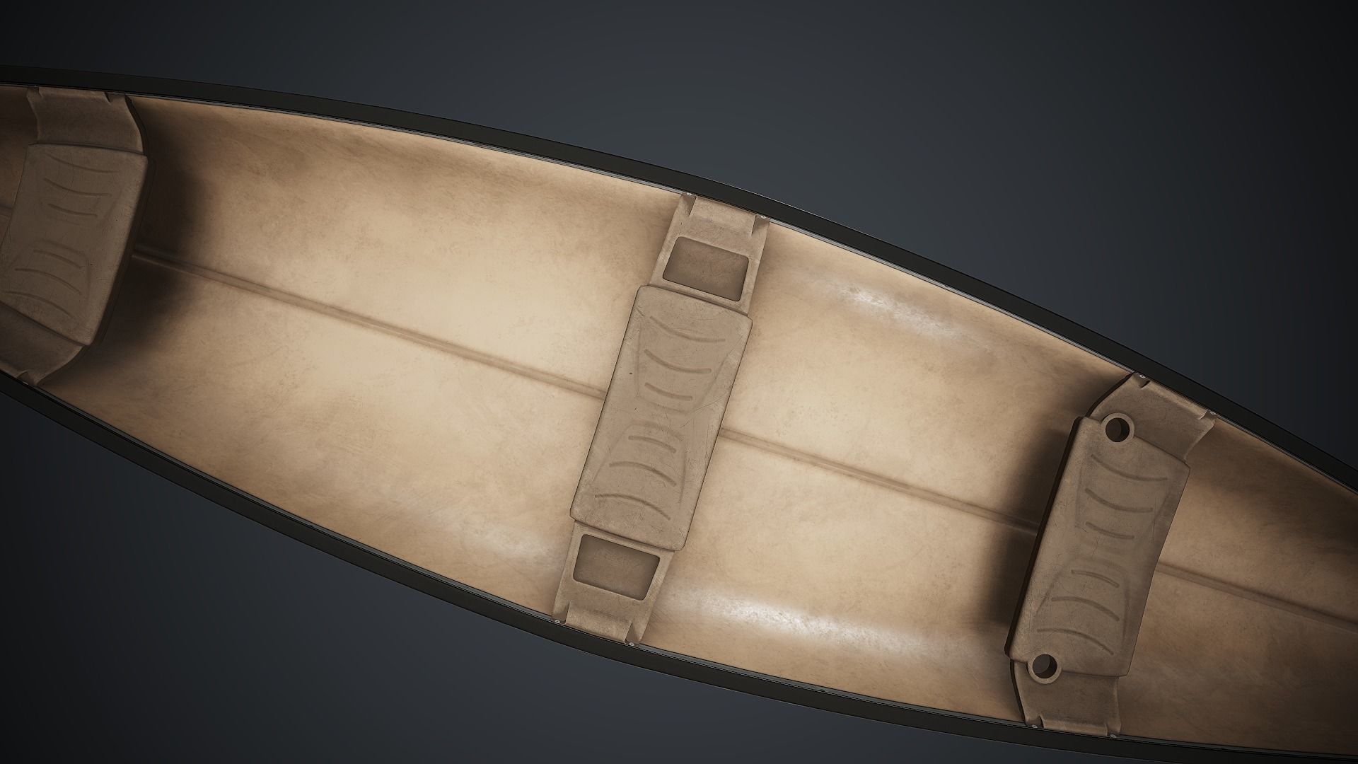 Canoe 1 PBR Game Ready Low-poly 3D model_13
