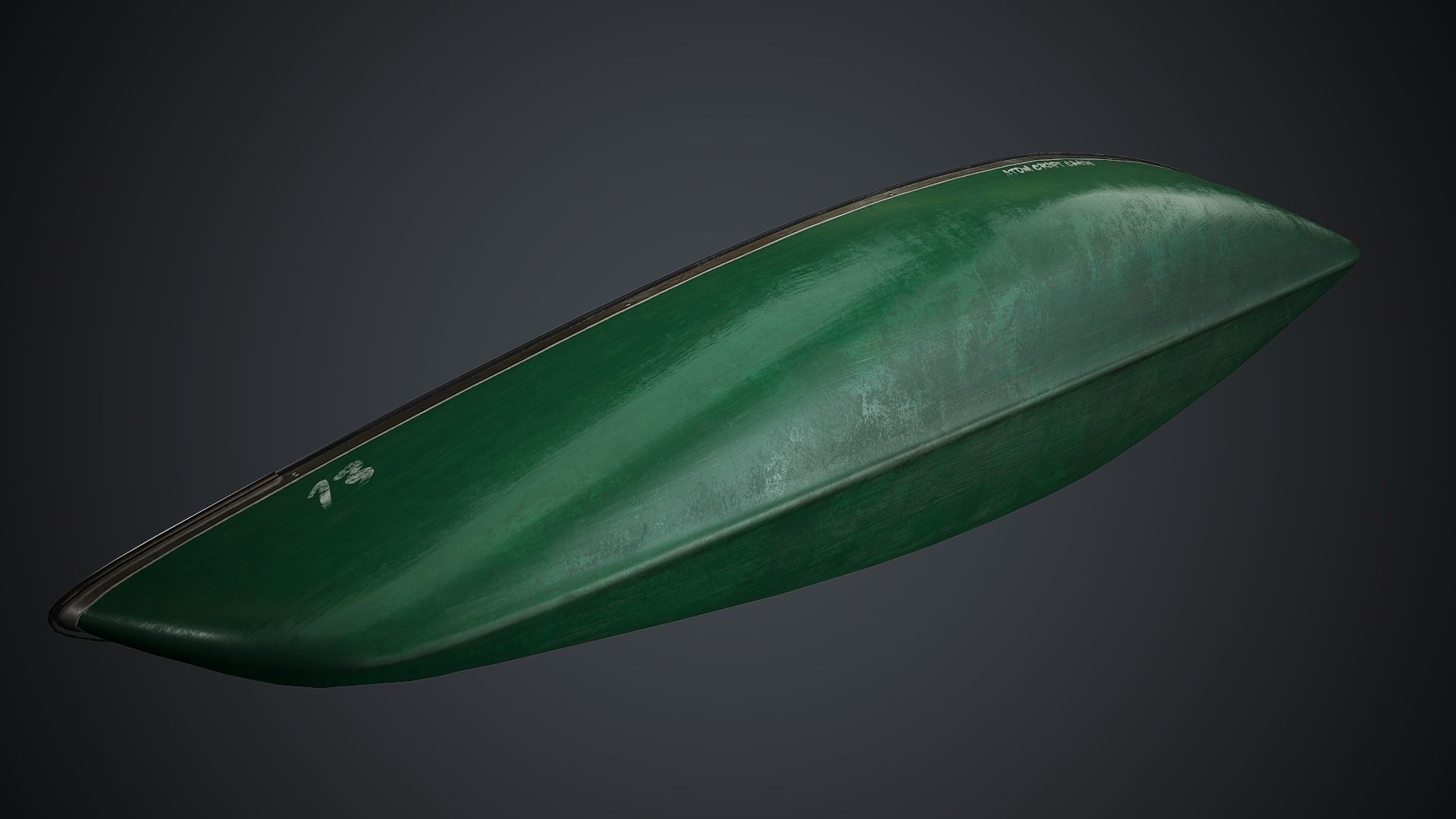 Canoe 1 PBR Game Ready Low-poly 3D model_17