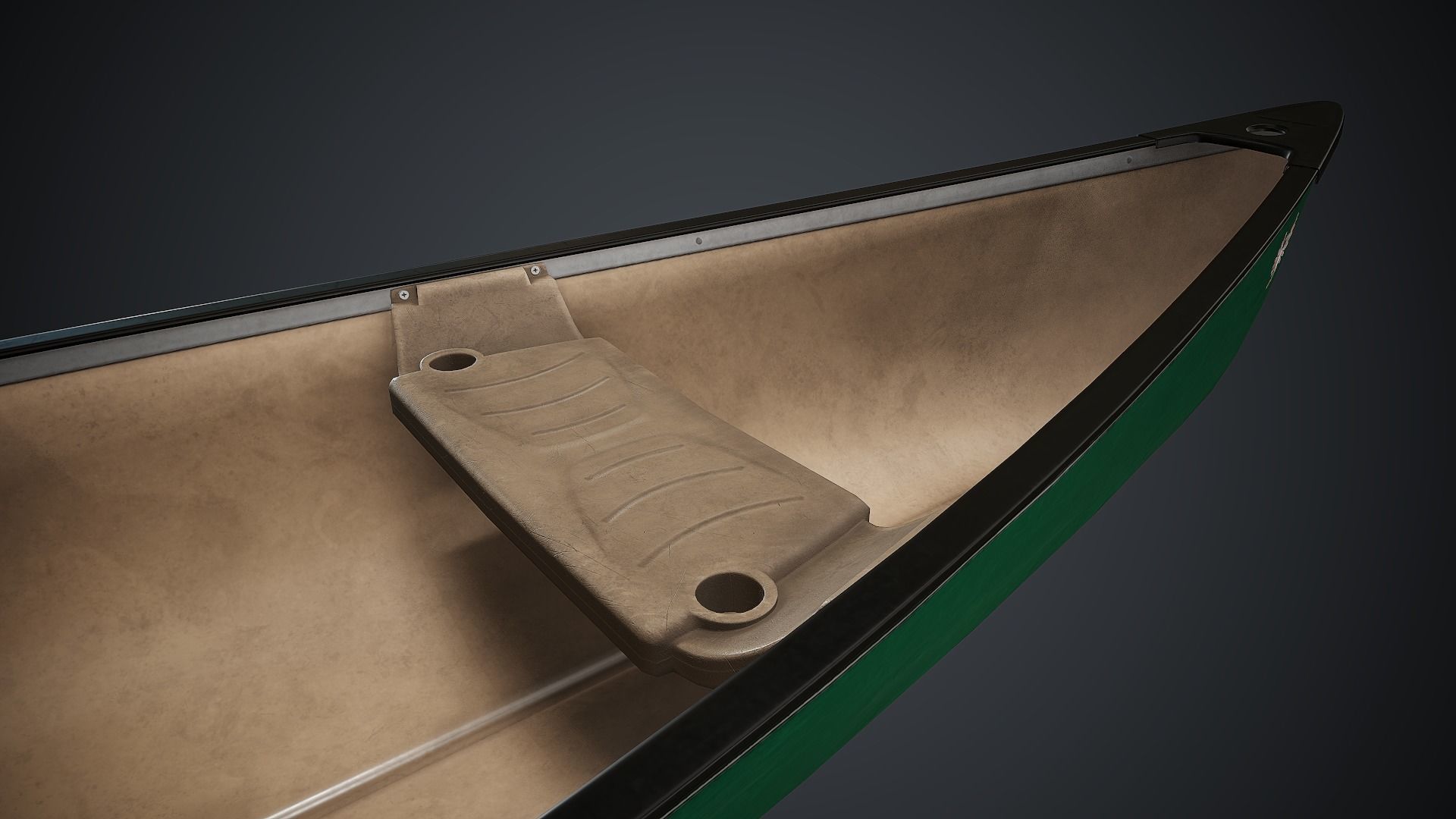 Canoe 1 PBR Game Ready Low-poly 3D model_8