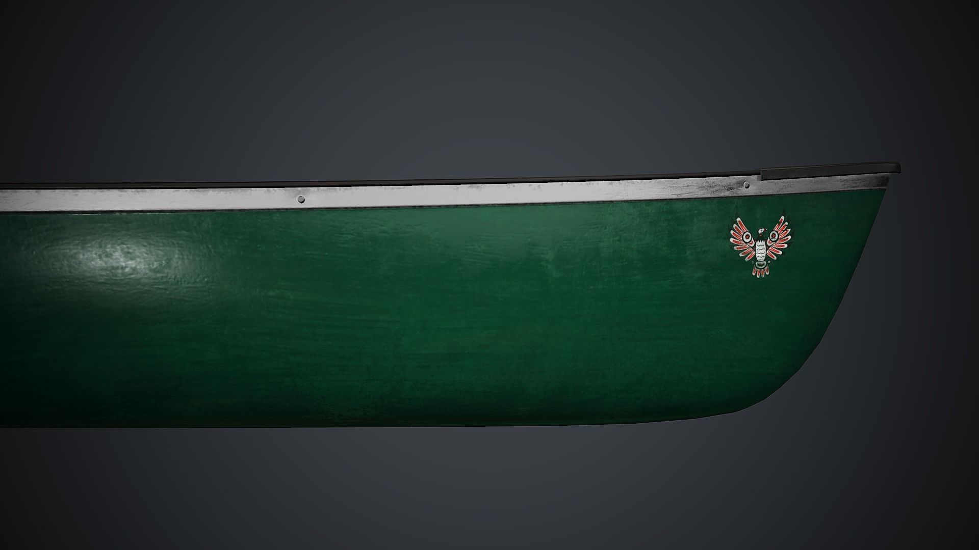 Canoe 1 PBR Game Ready Low-poly 3D model_14