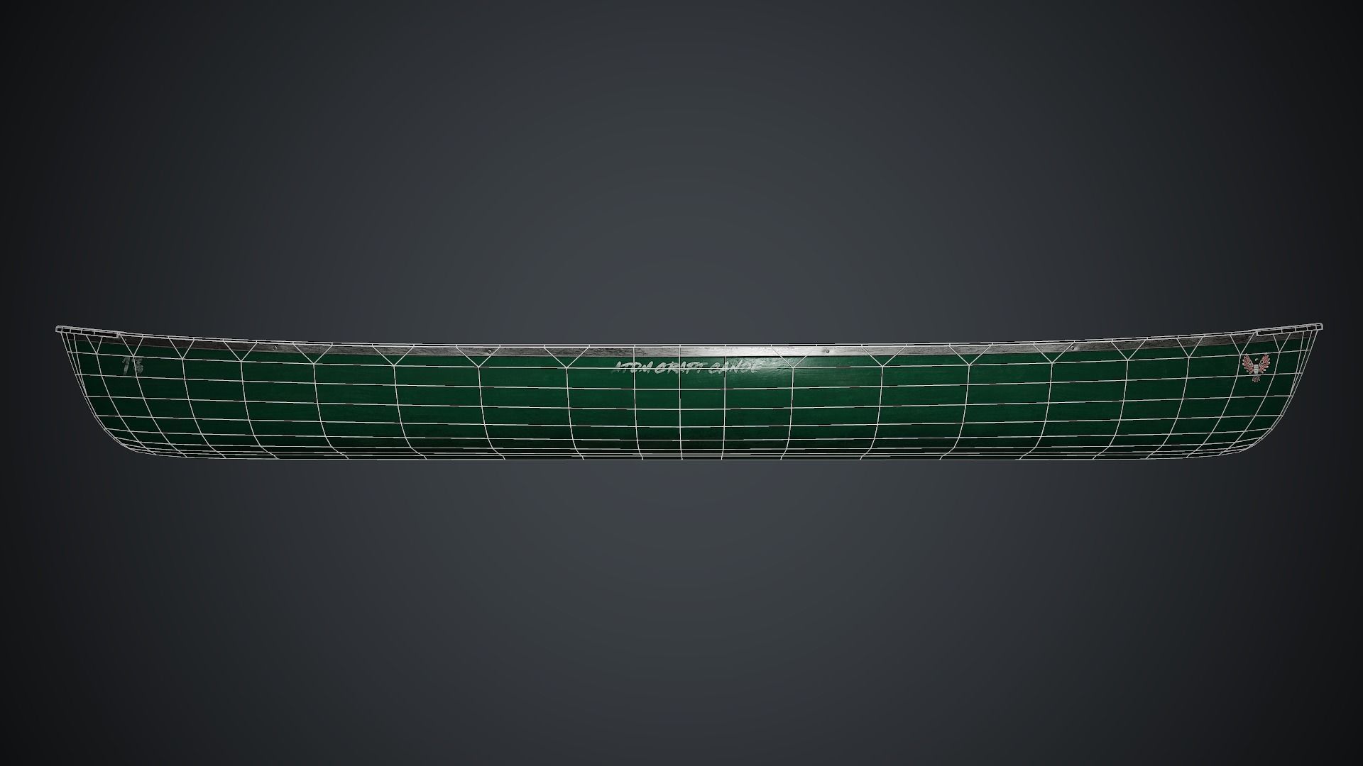 Canoe 1 PBR Game Ready Low-poly 3D model_26