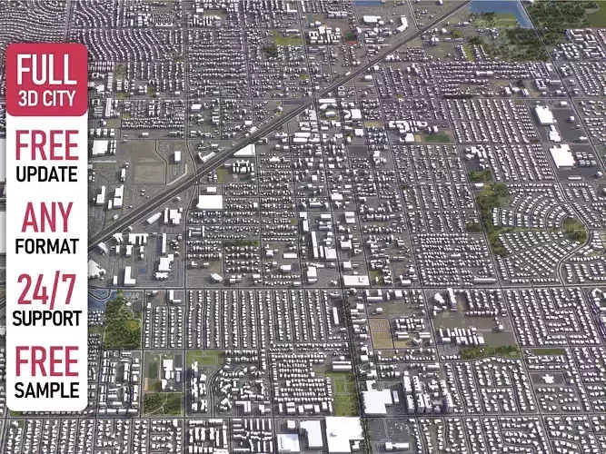 Glendale - Phoenix 3D City Model