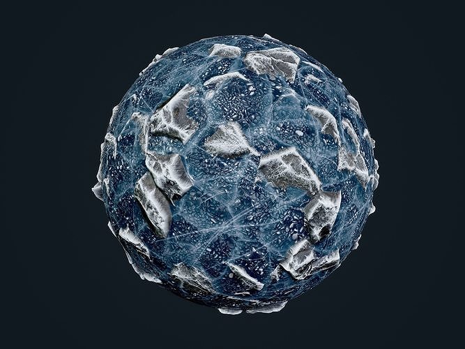 Snow Ice Ground Seamless PBR Texture 13 Texture