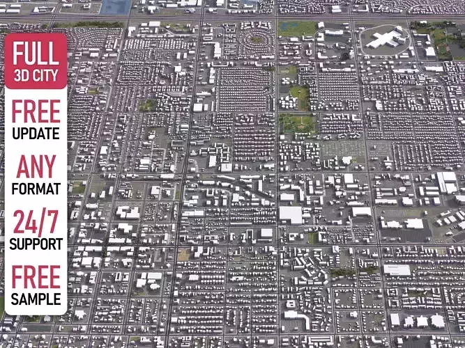 Mesa - Phoenix 3D City Model