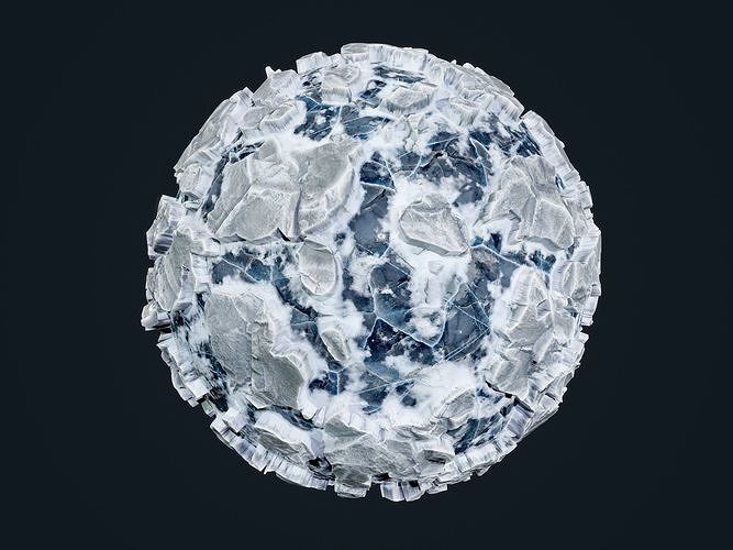 Snow Ice Ground Seamless PBR Texture 19 Texture