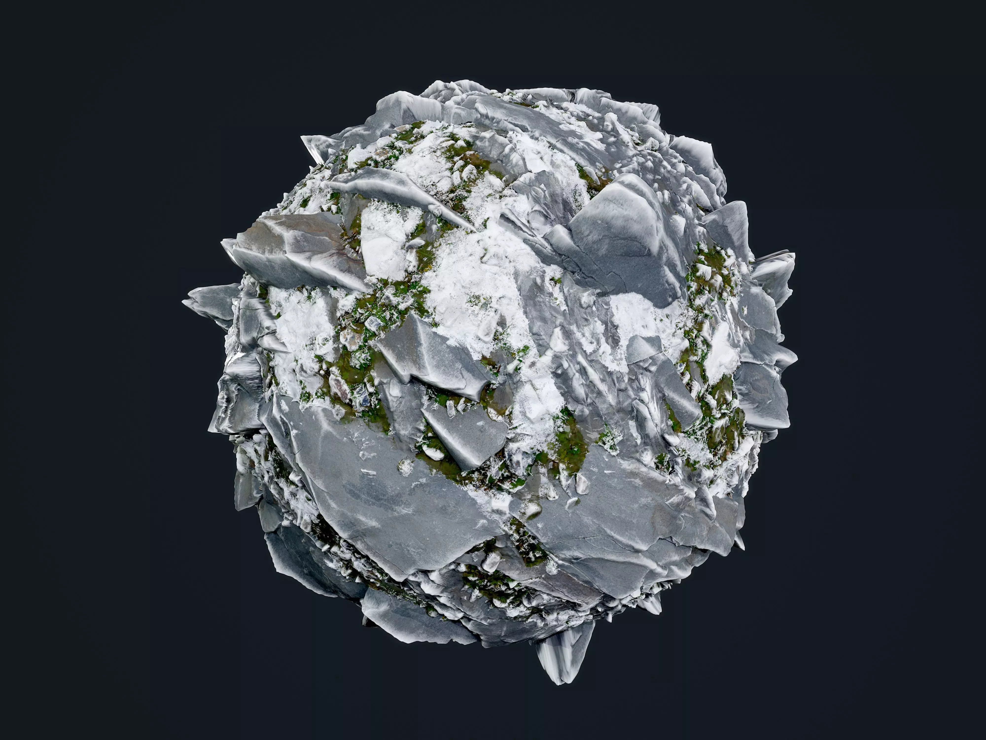 Snow Ice Ground Seamless PBR Texture 21 Texture | CGTrader
