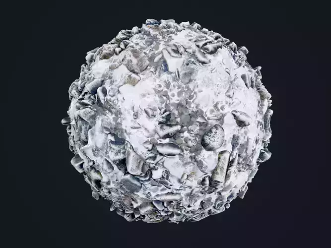 Snow Ice Ground Seamless PBR Texture 24