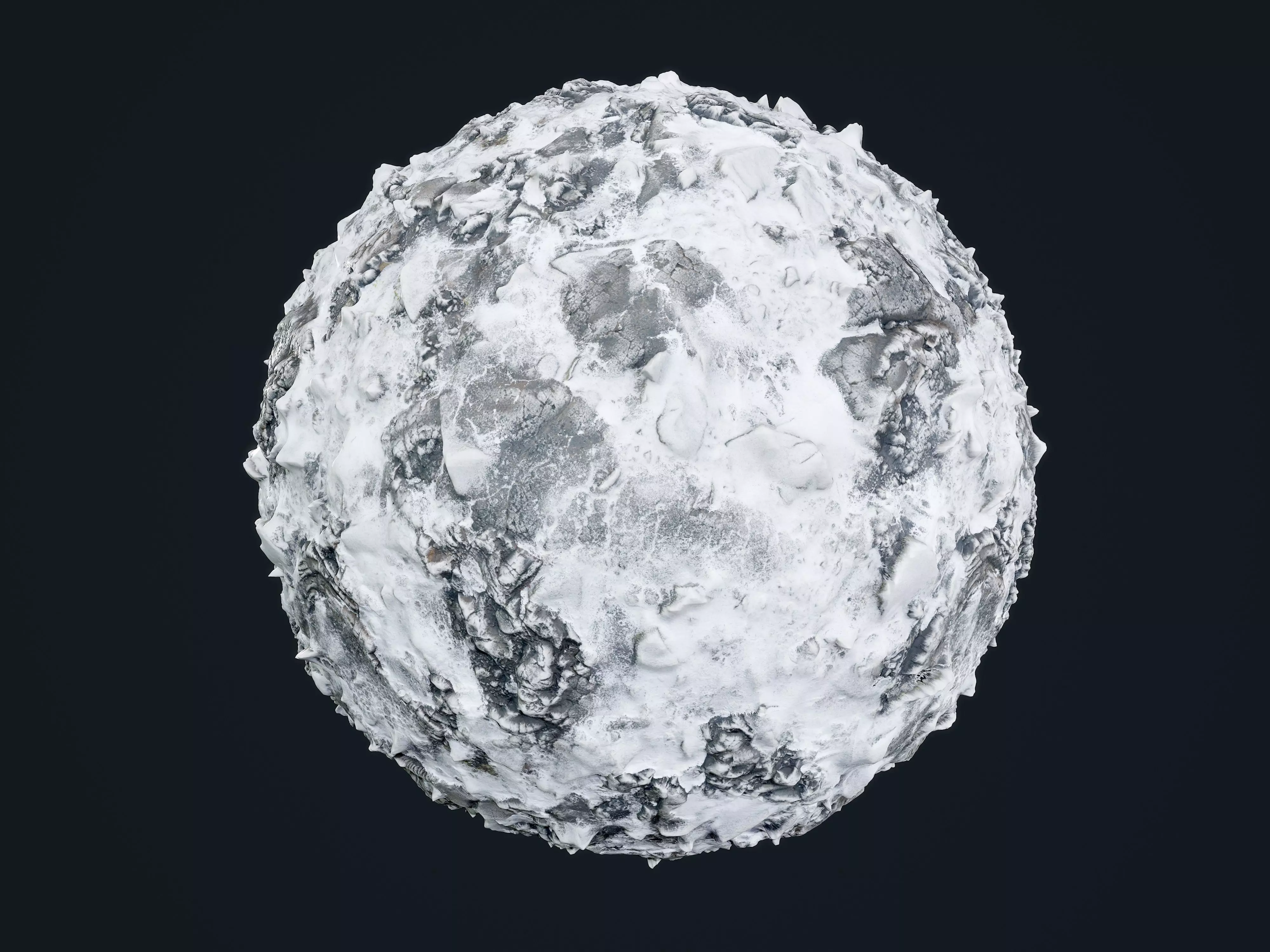 Snow Ice Ground Seamless PBR Texture 25 Texture_0