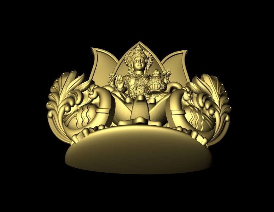 god laxmi  3D print model_4
